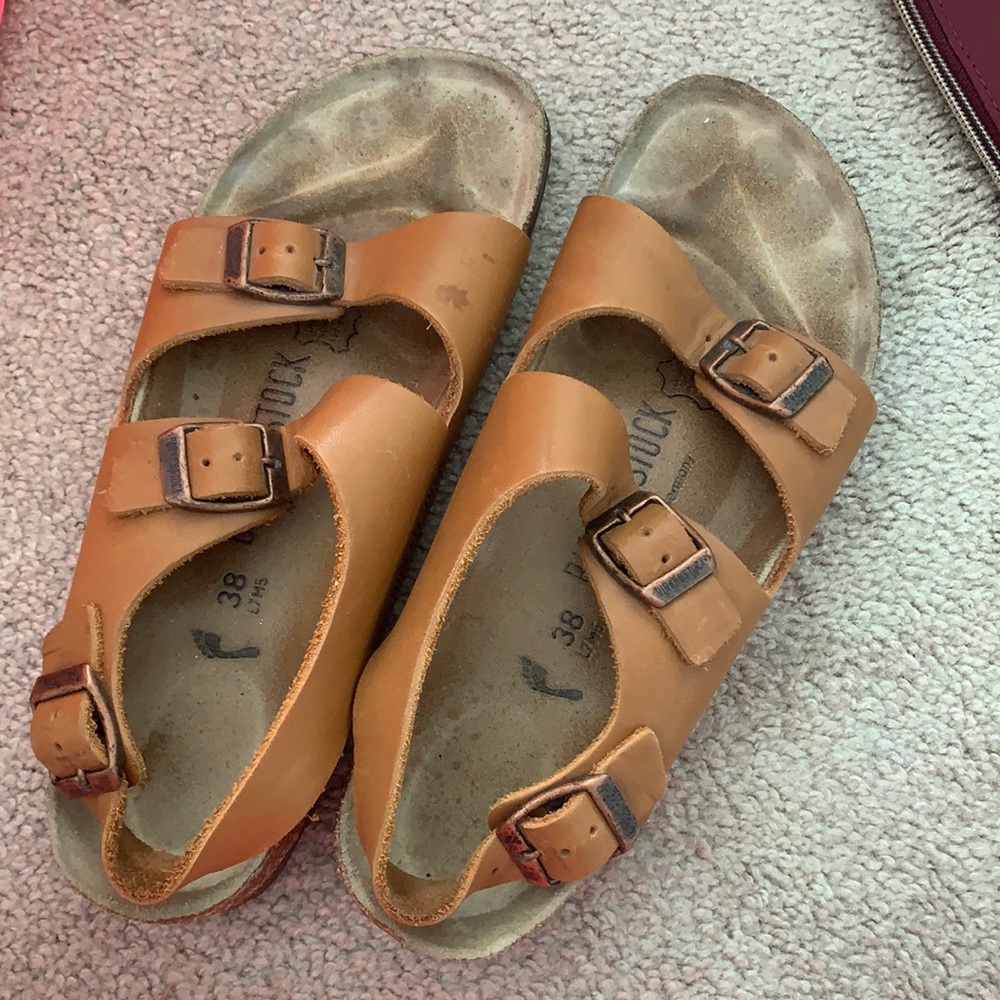 Birkenstock Milano Tan Leather Sandals